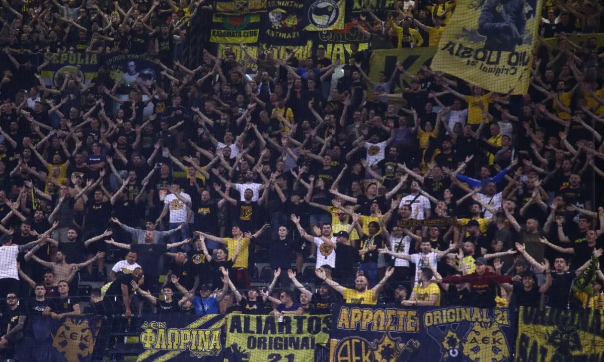 Sold out η κερκίδα της ΑΕΚ για την ιστορική εκτός έδρας αναμέτρηση με τη Μάντσεστερ Σίτι 1 aek kosmos.webp scaled