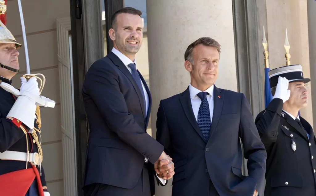 macron spajic paris eu accession meeting